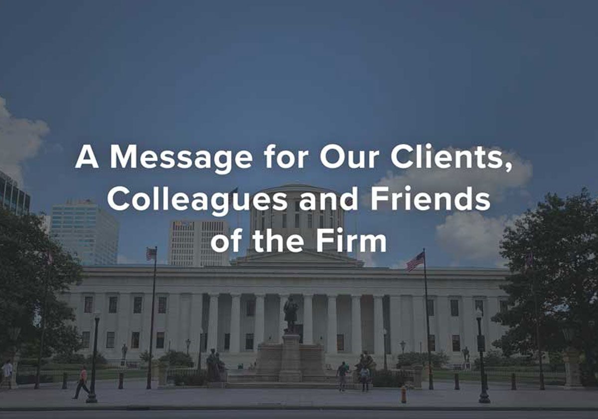 A Message for Our Clients Colleagues and Friends of the Firm 2