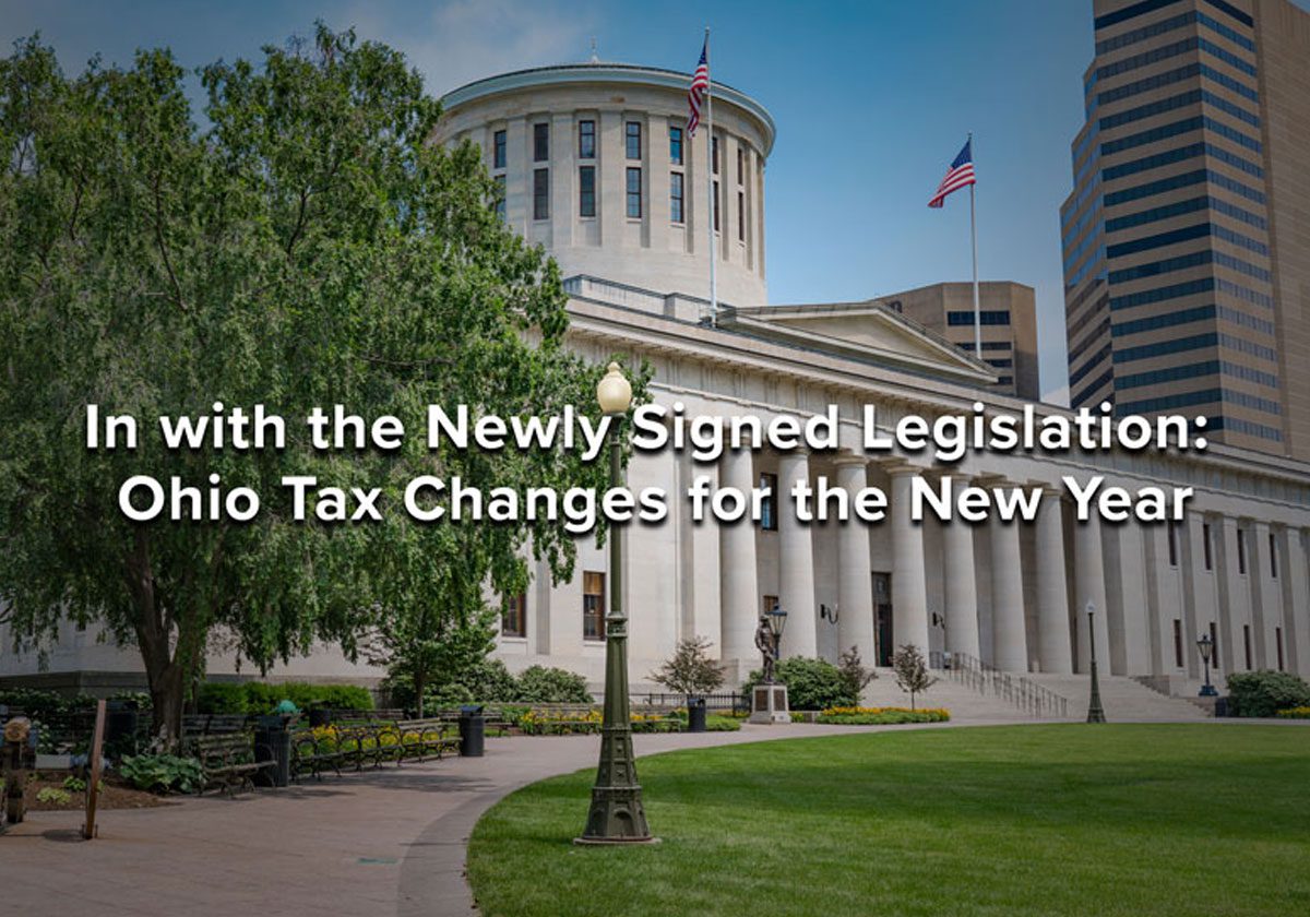 newly signed legislation ohio tax changes for the new year img