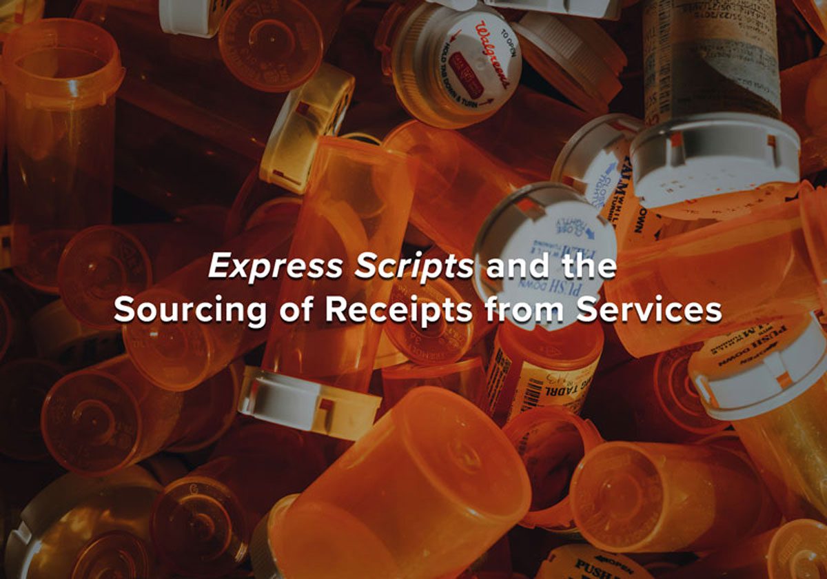 express scripts and the sourcing of receipts from services